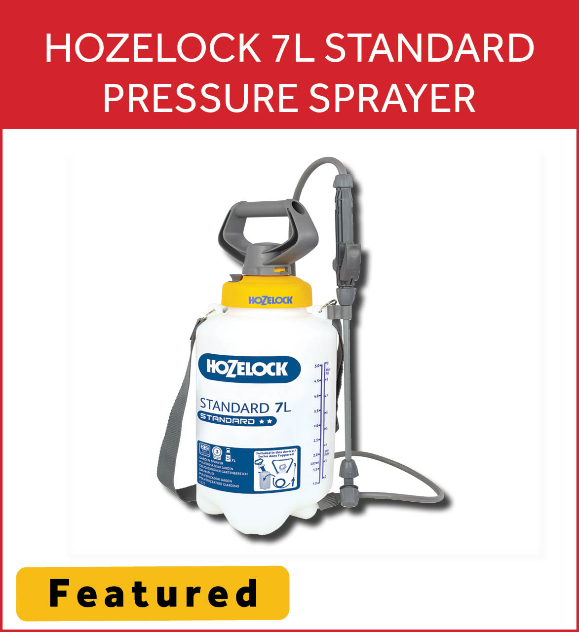 Hozelock 5L-10L Standard Pressure Sprayer